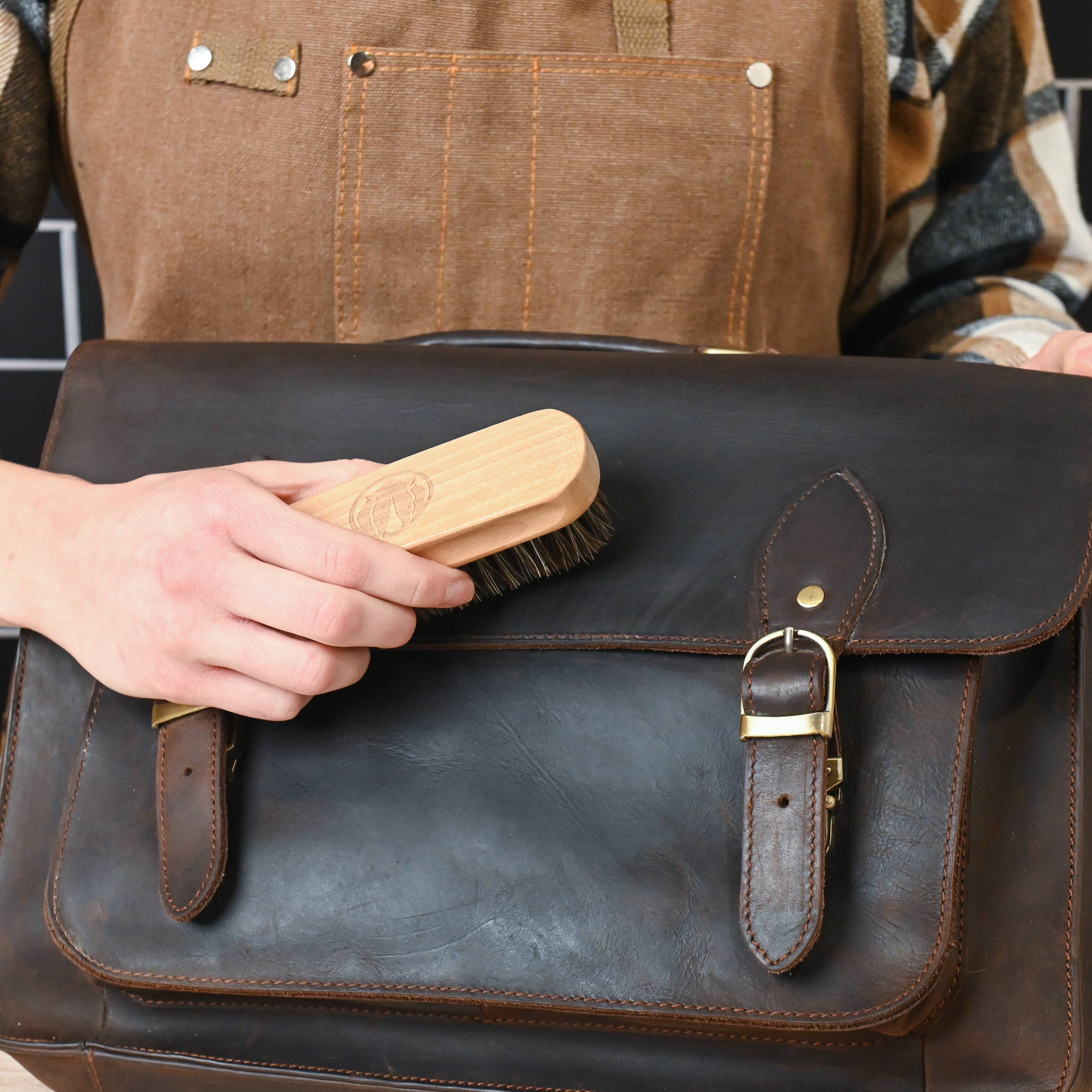 Rhino Wax - Complete Cleaning Brush Kit for Leather Goods - 4 pieces