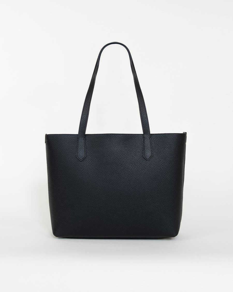 MODHER | Bellagio Large Leather Tote Bag | Italian Leather Tote with Red Suede Interior