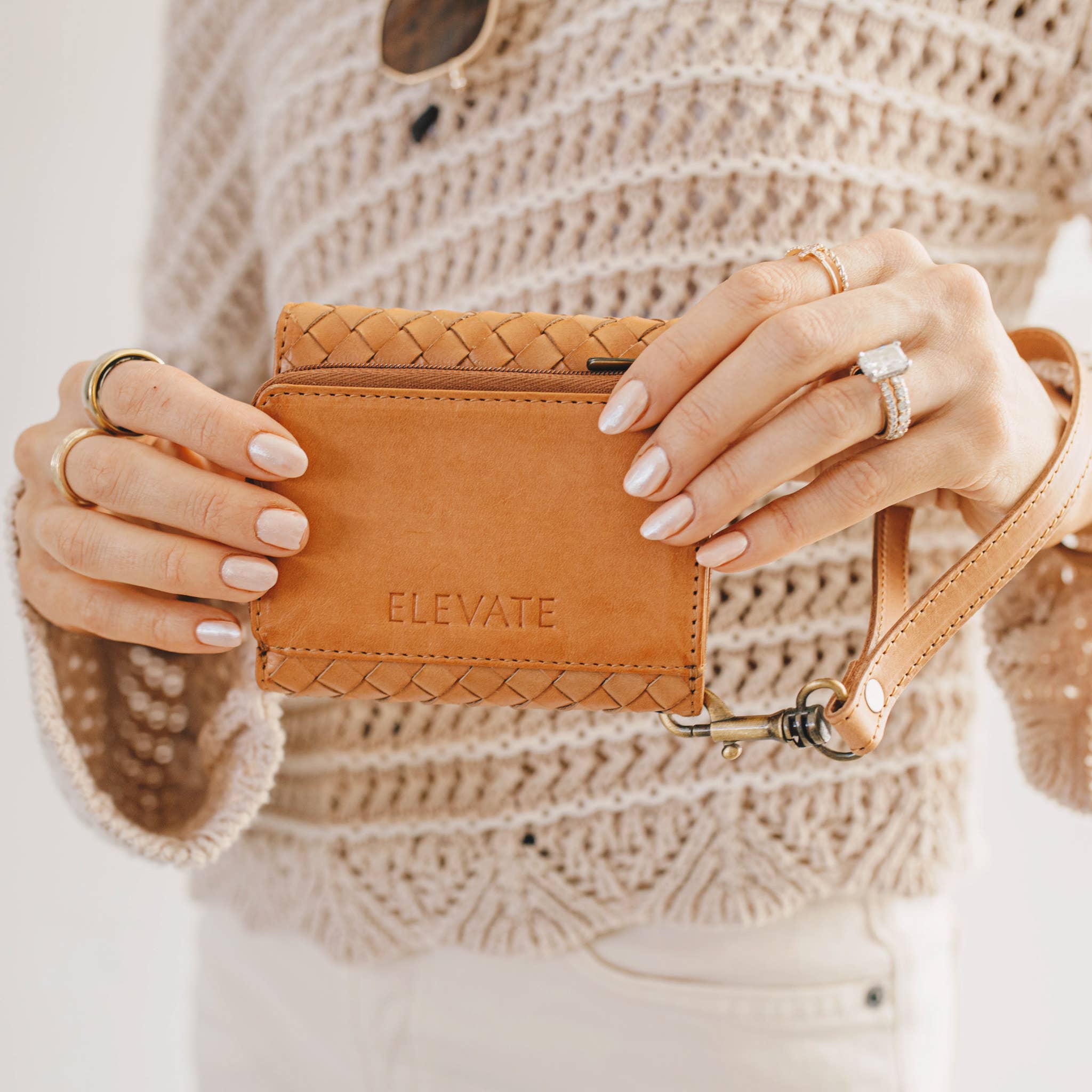 Elevate | Woven Suri Leather Wallet | Full-Grain Leather Wallet