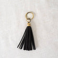 Elevate | Leather Tassel Keychain | Handcrafted Full-Grain Leather Bag Charm