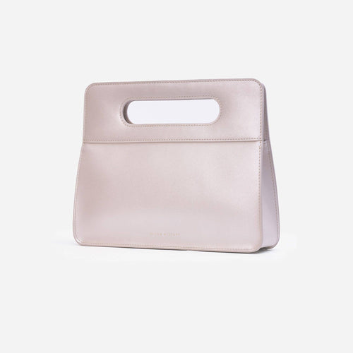 Minor History | The Afterparty Clutch Pearl | Structured Leather Evening Clutch