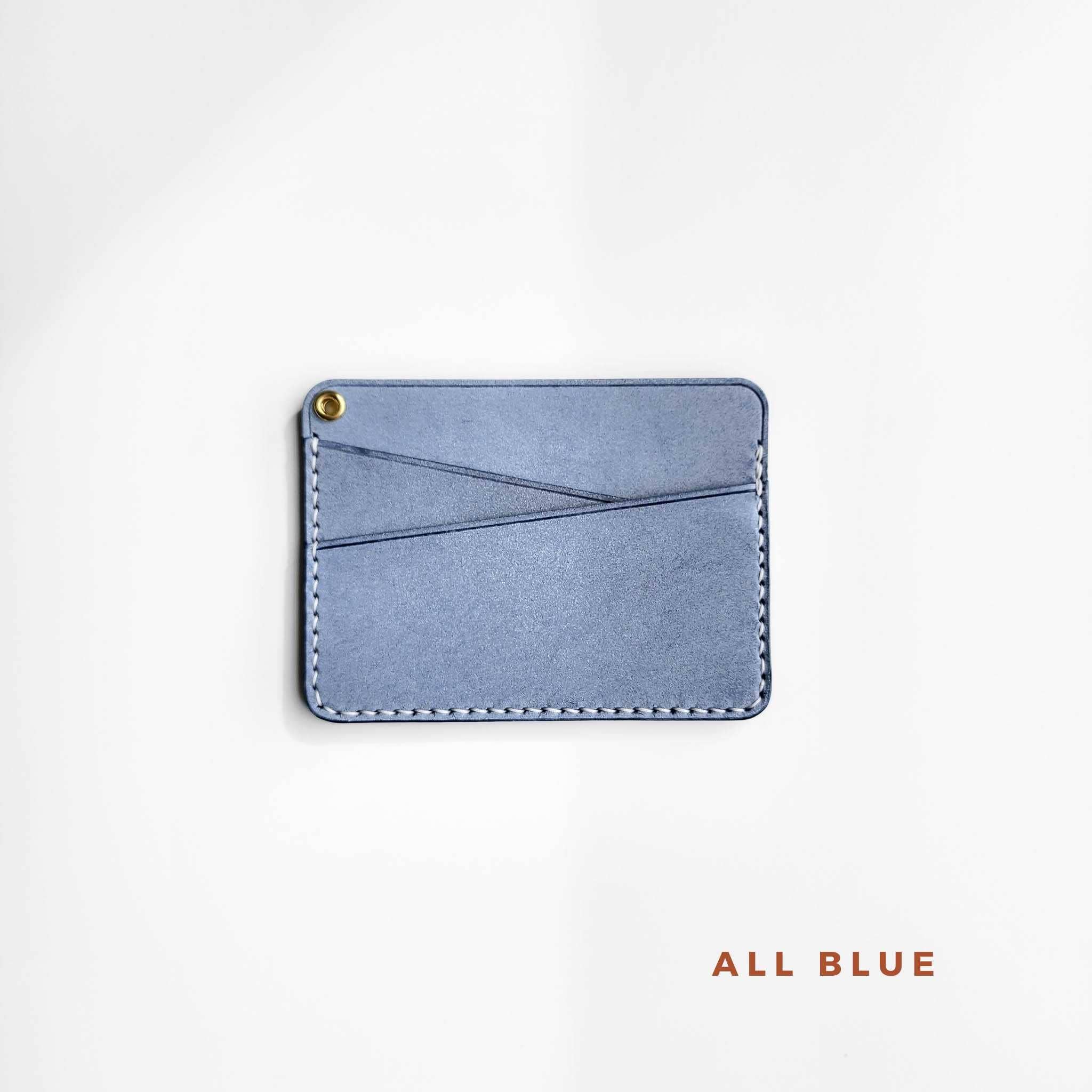 SERENIIKEY | Geometry Leather Card Holder | Minimalist Top-Grain Leather Wallet