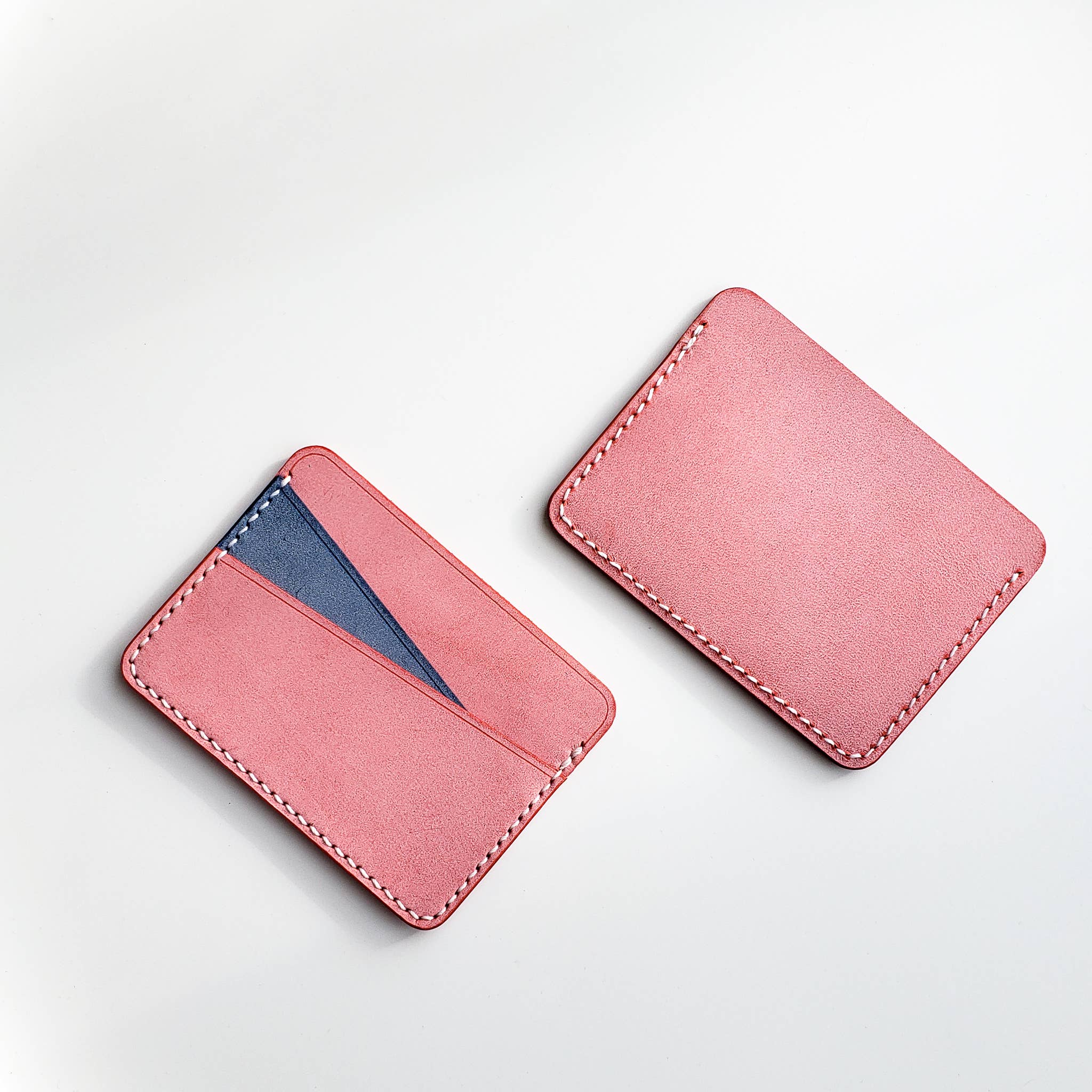 SERENIIKEY | Geometry Leather Card Holder | Minimalist Top-Grain Leather Wallet