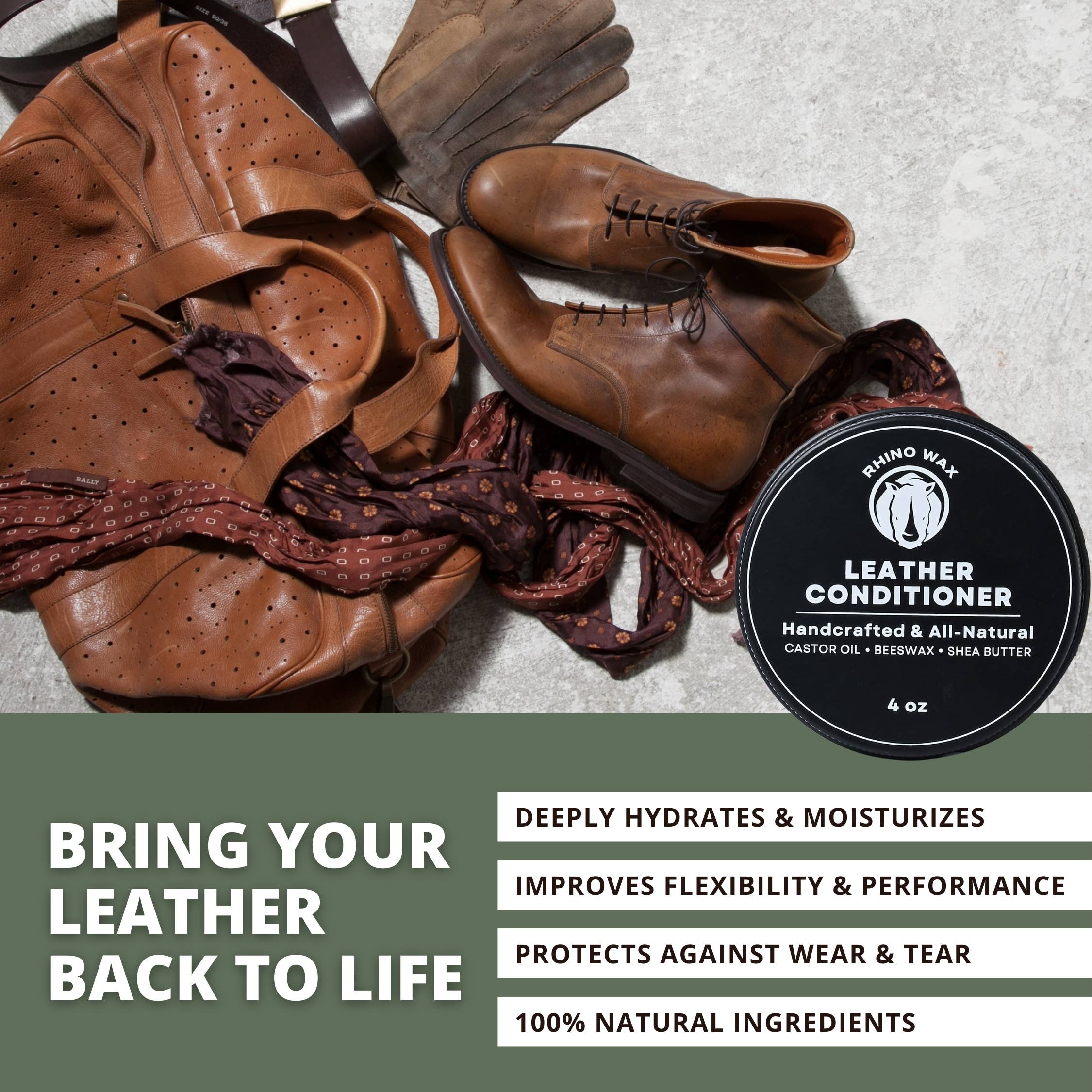 Rhino Wax - Leather Conditioner - 4oz