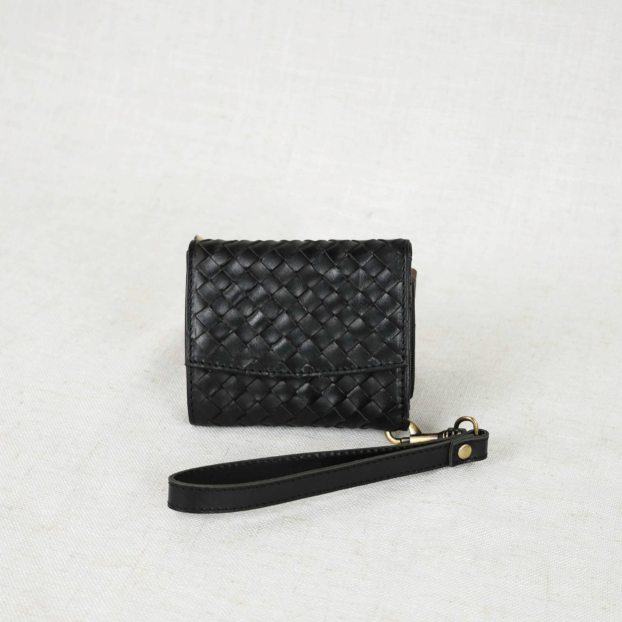 Elevate | Woven Suri Leather Wallet | Full-Grain Leather Wallet