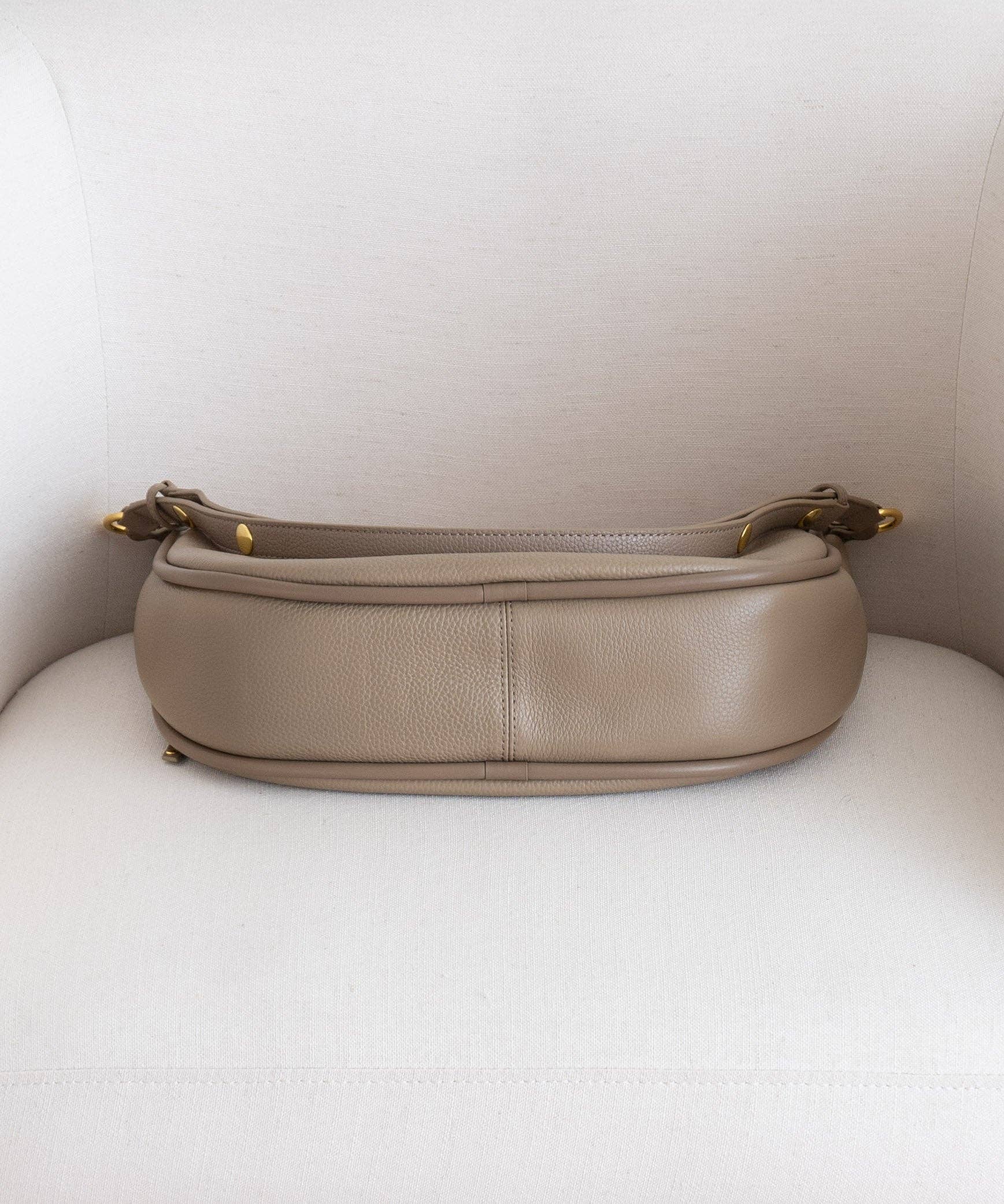 AALLYN | Pebbled Leather Marley Hobo Bag | Premium Pebbled Leather