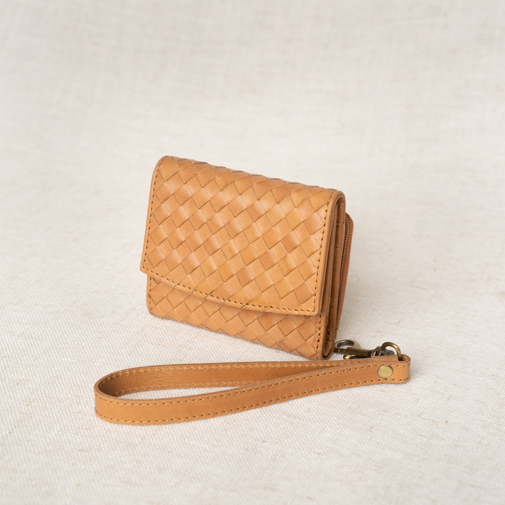 Elevate | Woven Suri Leather Wallet | Full-Grain Leather Wallet
