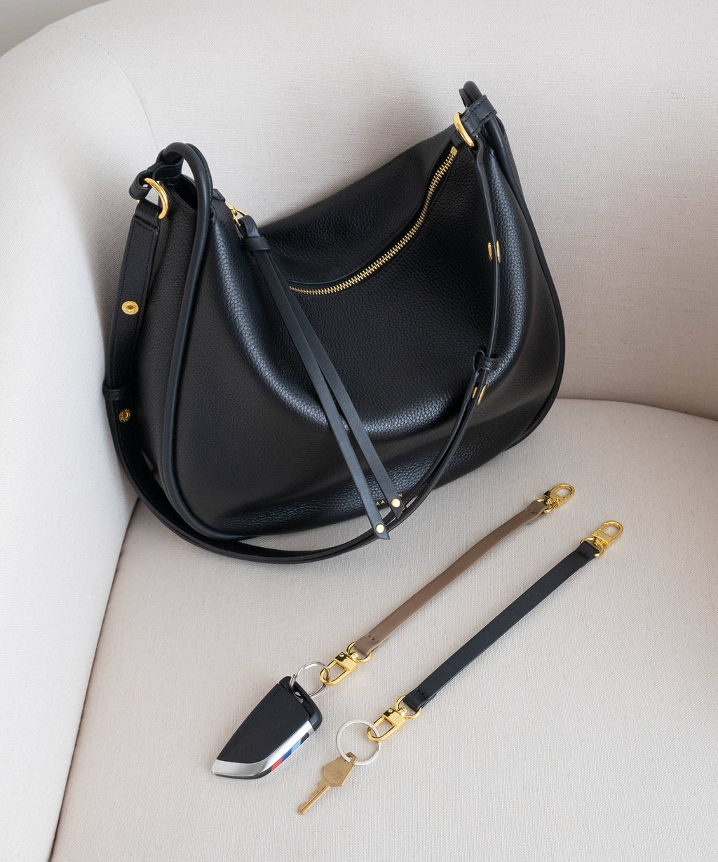 AALLYN | Pebbled Leather Marley Hobo Bag | Premium Pebbled Leather