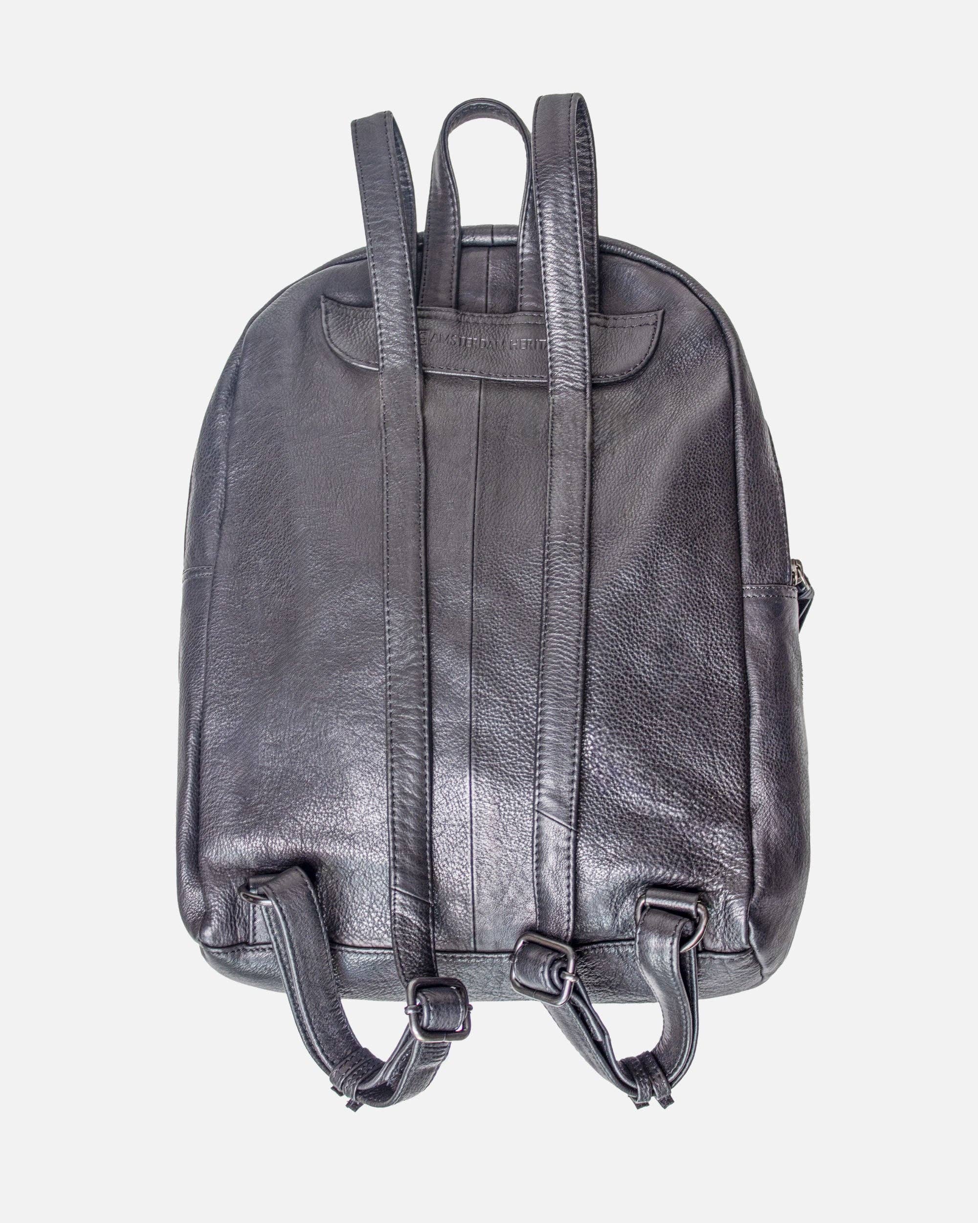 Amsterdam Heritage | Diamond Pattern Leather Bekema Premium Leather Backpack