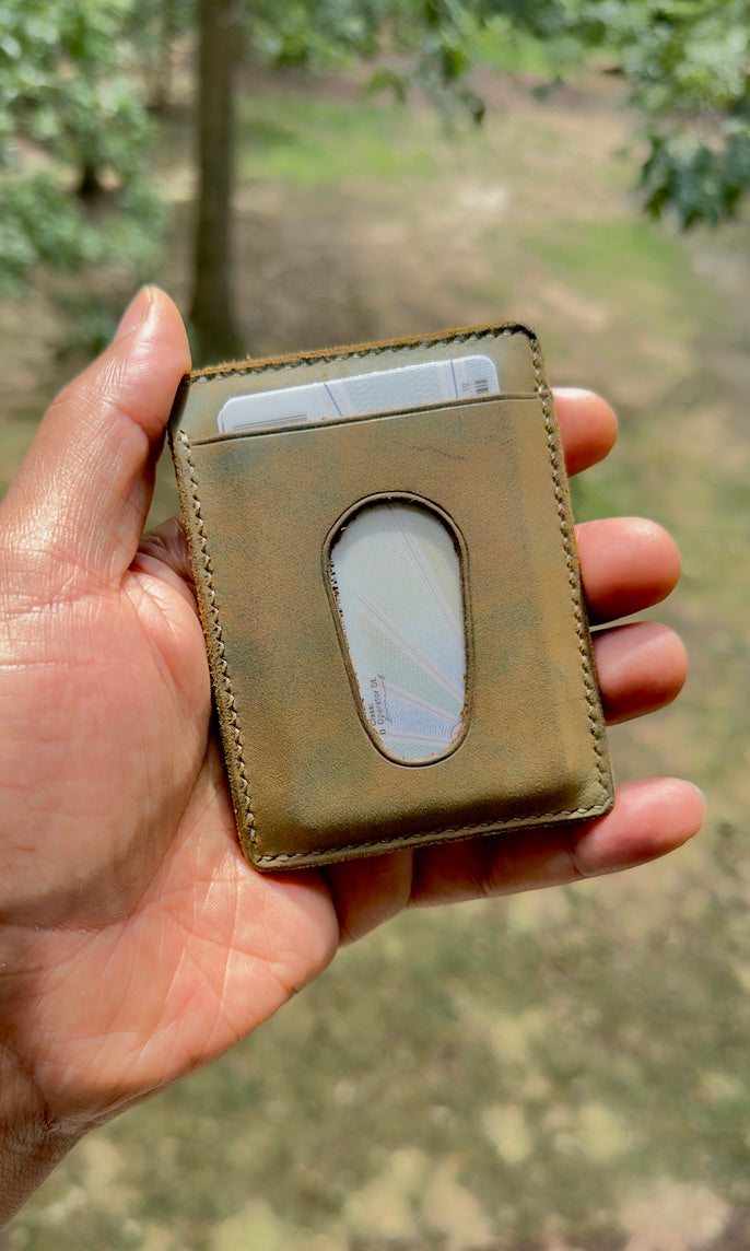 Handmade Military Camo Cardholder Wallet | Veteran-Made | Camouflage Card Holder | CASMERA Leather Co.