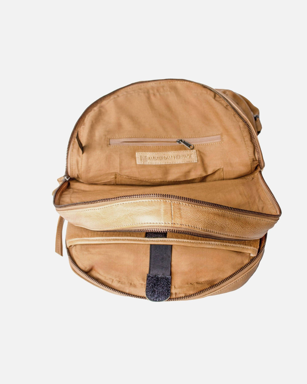 Amsterdam Heritage | Diamond Pattern Leather Bekema Premium Leather Backpack