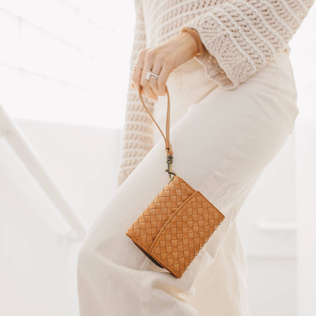 Elevate | Woven Suri Leather Wallet | Full-Grain Leather Wallet