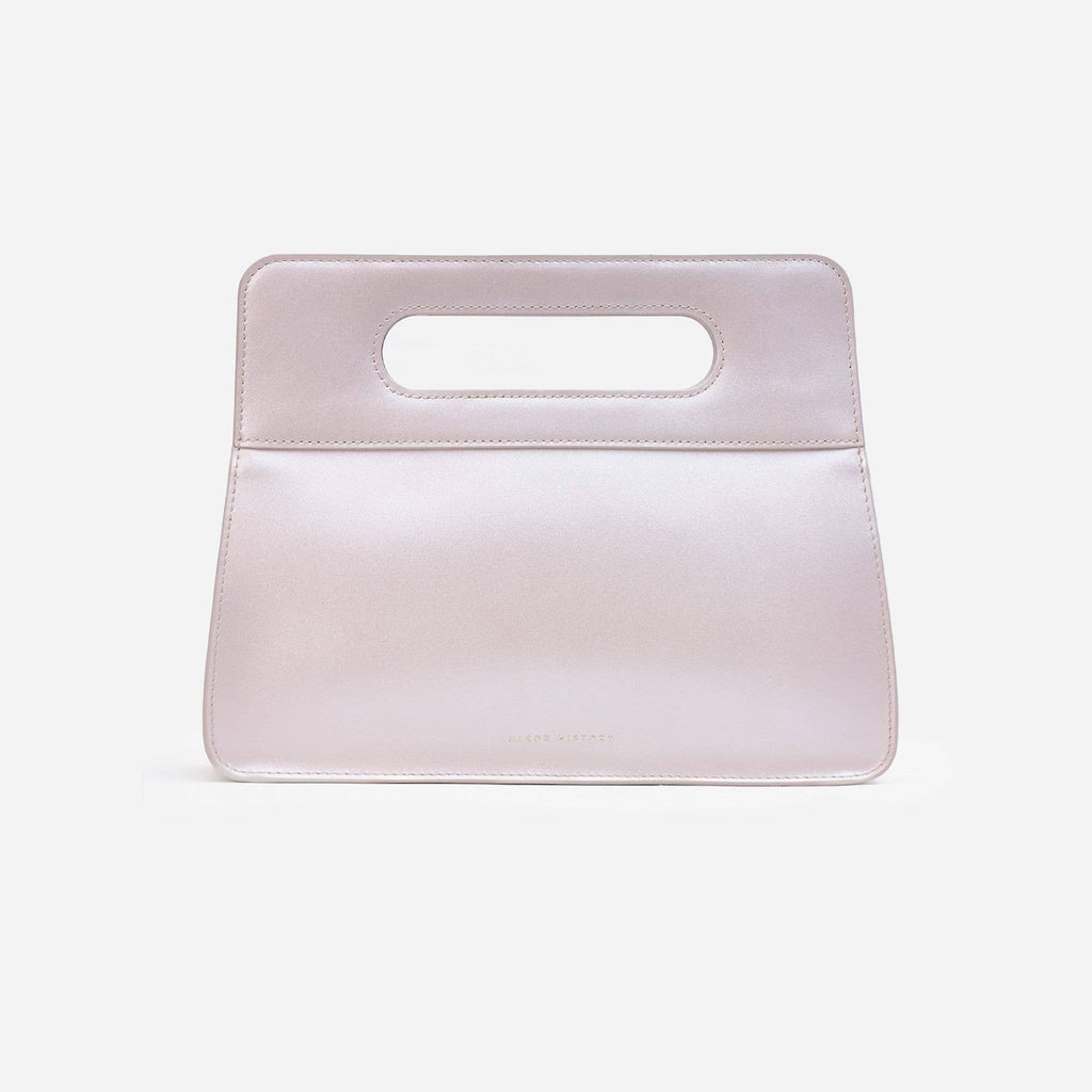 Minor History | The Afterparty Clutch Pearl | Structured Leather Evening Clutch