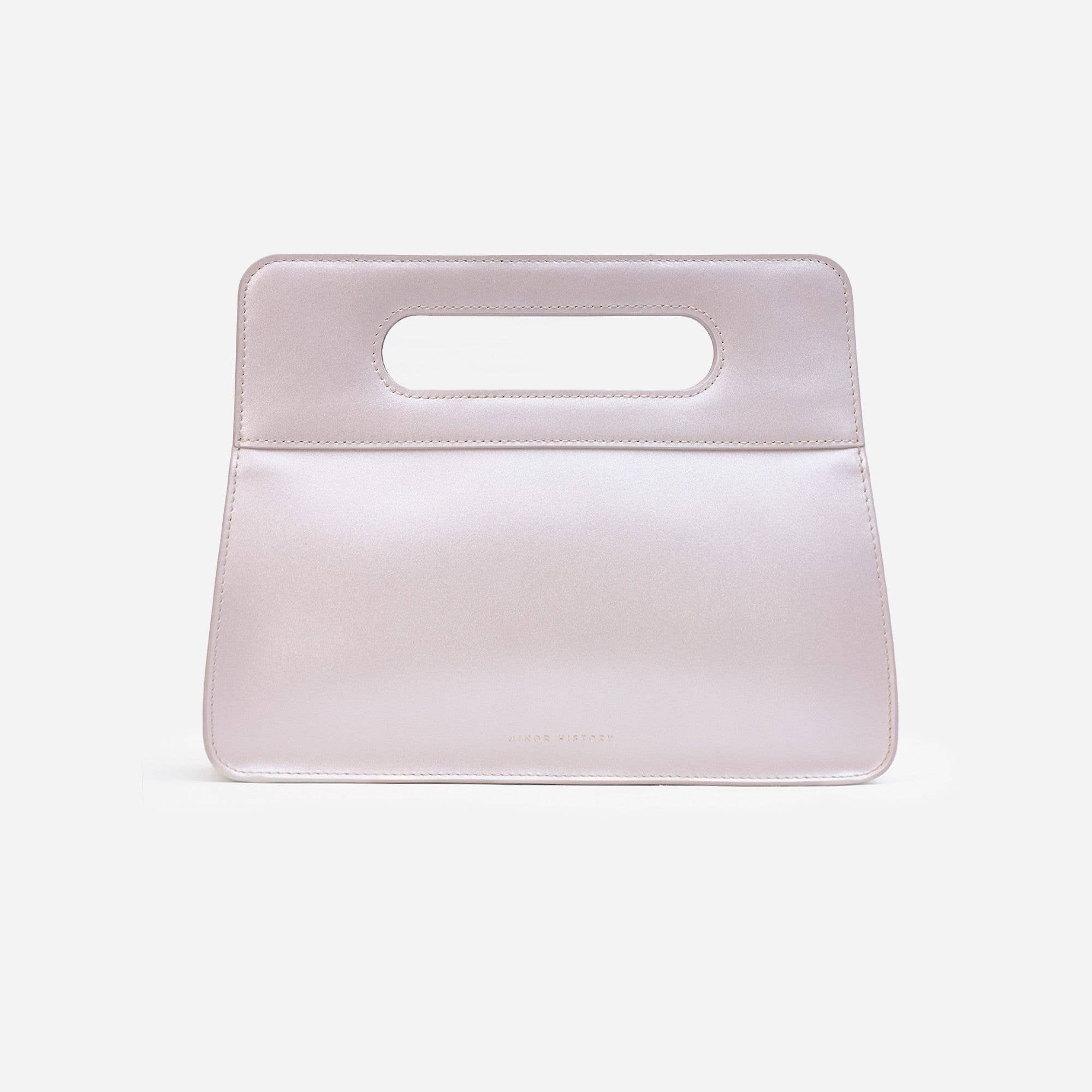 Minor History | The Afterparty Clutch Pearl | Structured Leather Evening Clutch